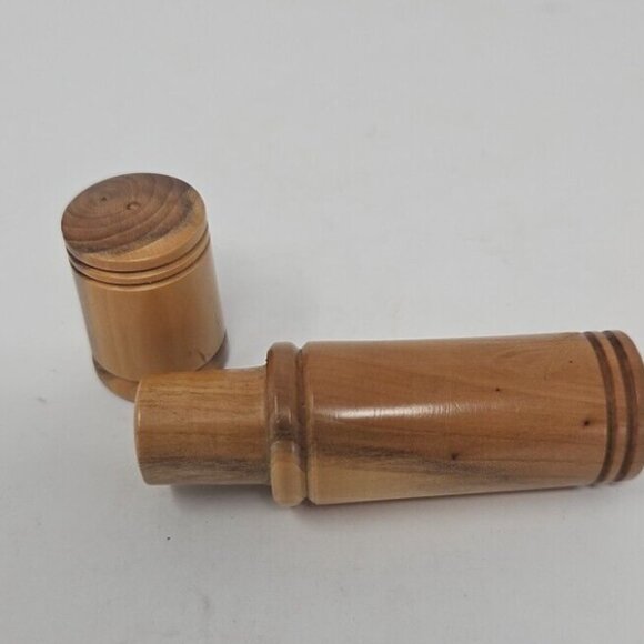 4pc Lot Vintage Prudential & Nimble Sewing Thimbles Olive Treen Wood Needle Case - Picture 4 of 5